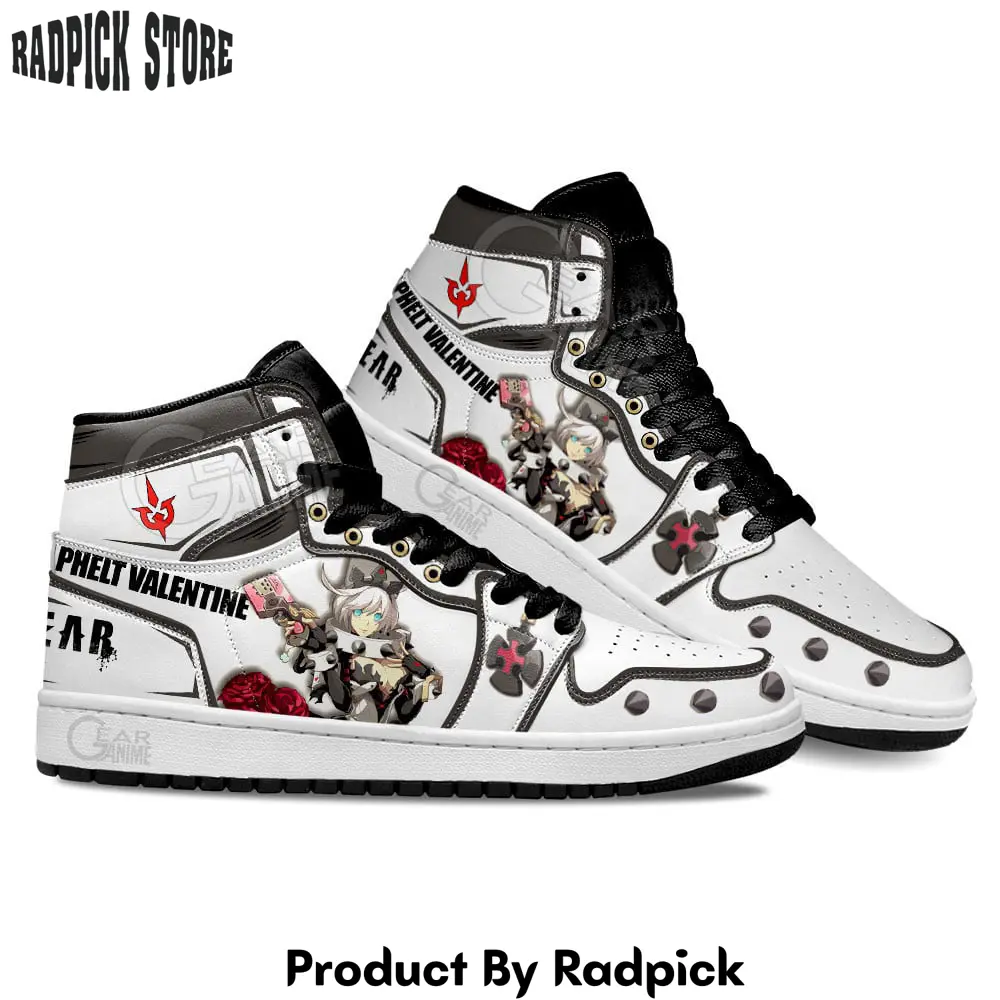 Guilty gear elphelt valentine air jordan high top sneakers anime mn13  rp0244342